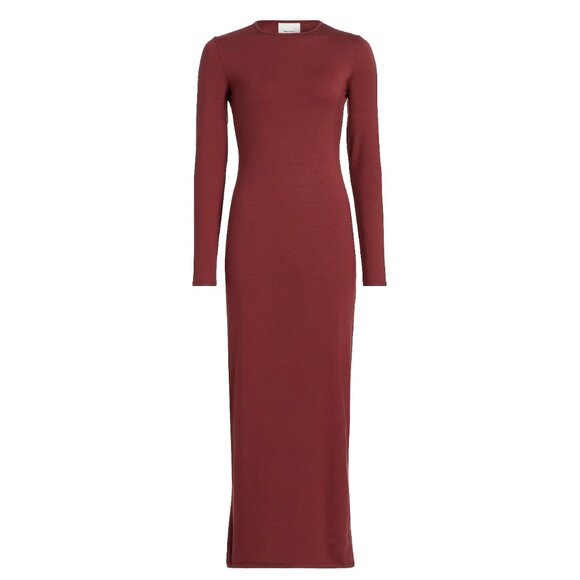 New Reformation Tommie Knit Maxi Dress Chianti Red Medium $198 - Picture 4 of 10